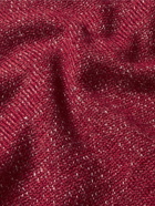 Loro Piana - Mélange Linen, Cashmere and Silk-Blend Sweater - Red