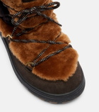 Bogner Chamonix 10 shearling and suede ankle boots