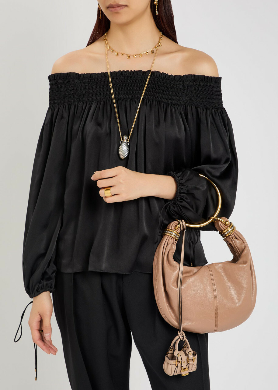 Chloe Paddington Leather bag Charm - Pink - One Size