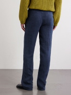 3sixteen - Straight-Leg Linen Trousers - Blue
