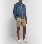 Theory - Nevins Cotton-Blend Twill Drawstring Shorts - Mushroom