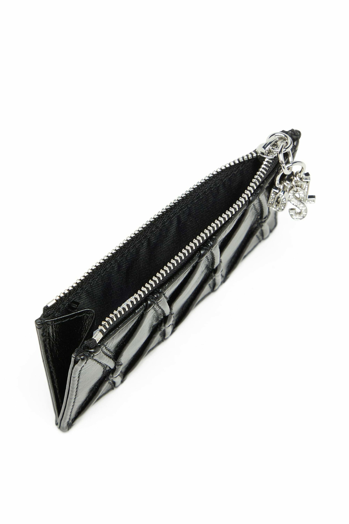 Diesel Card holder in quilted naplak leather - Card cases Womens in Black
