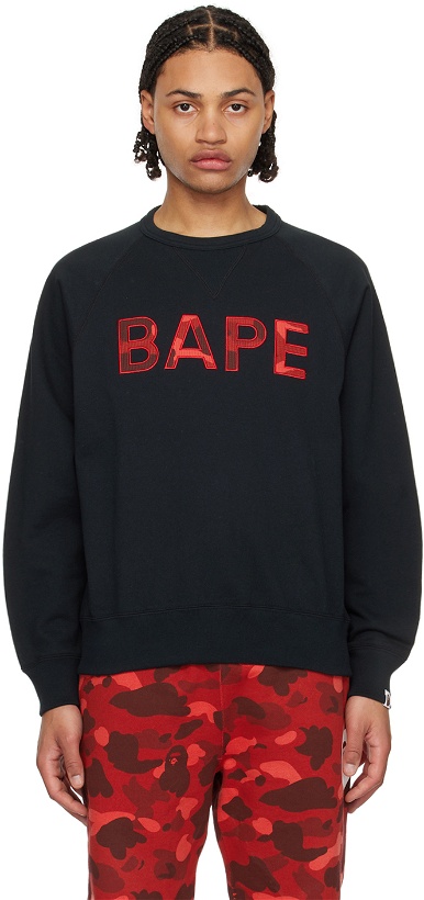 Photo: BAPE Black Patch Sweatshirt