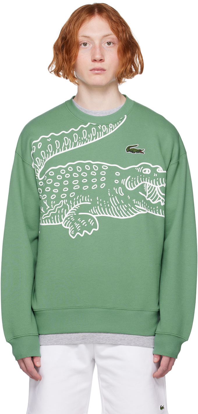 Lacoste Green Croc Sweatshirt Lacoste