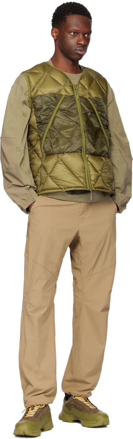 ROA Khaki Lightweight Down Vest