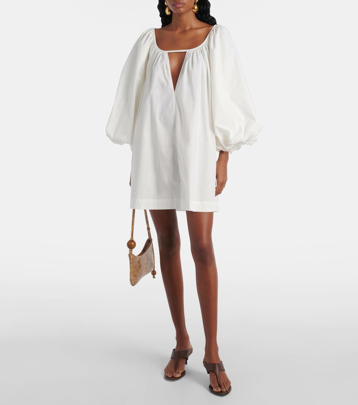 Adriana Degreas Cotton-blend minidress