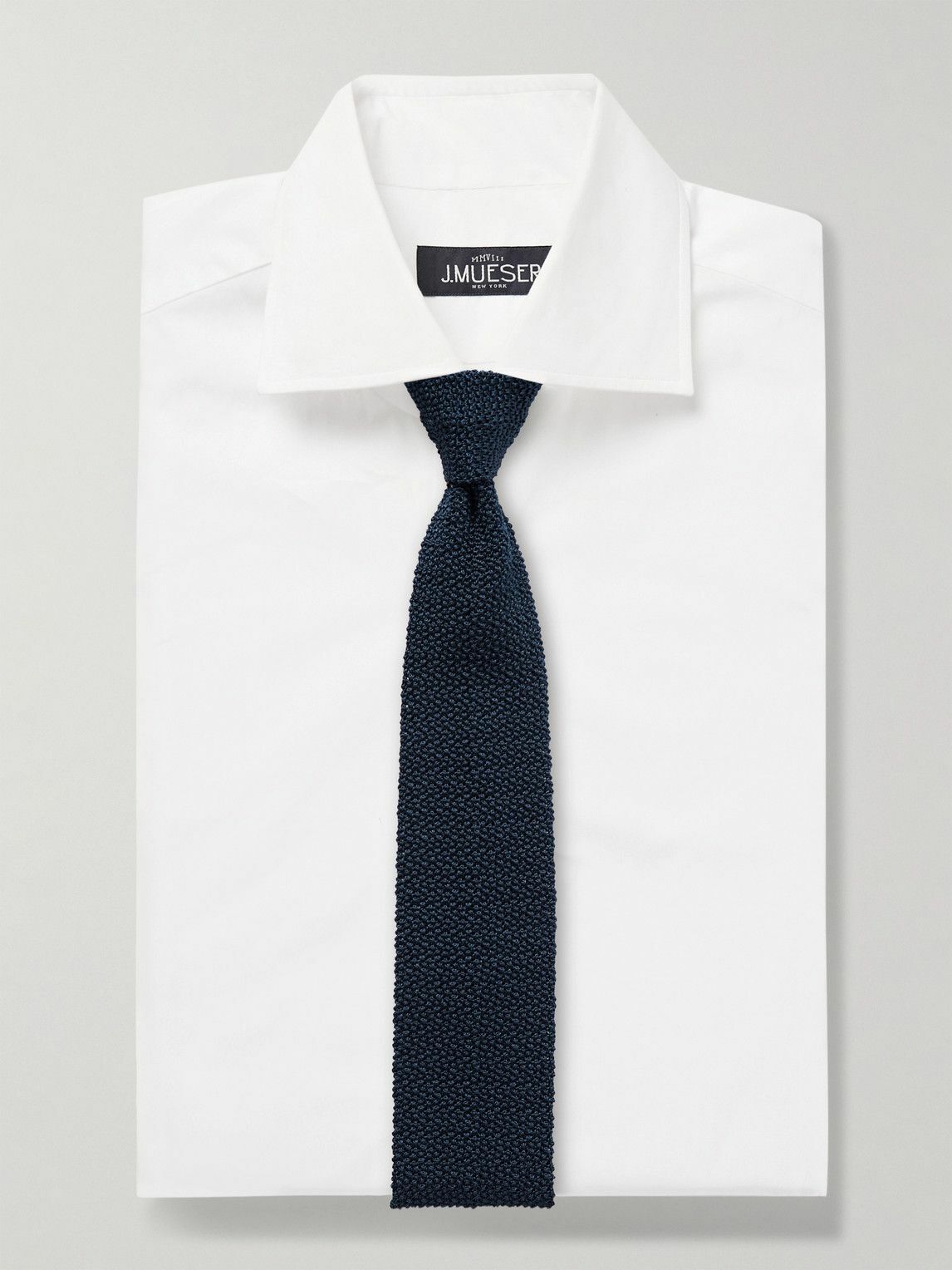 J. Mueser - 6.5cm Knitted Silk Tie