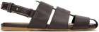 JW Anderson Brown Leather Fisherman Sandals