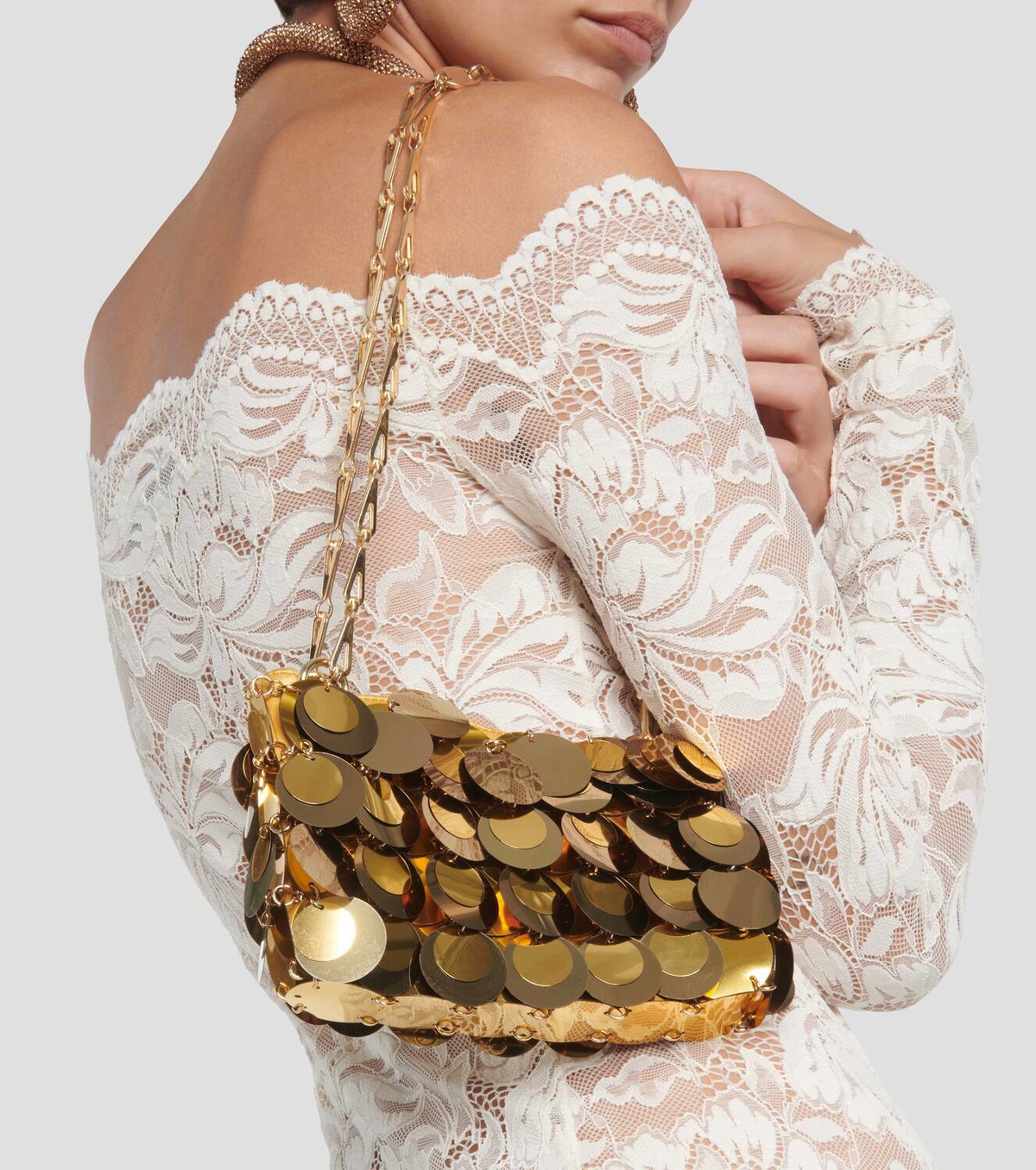 Rabanne Sparkle Nano Bag | Pink | FARFETCH
