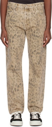 TOM FORD Tan Leopard Jeans