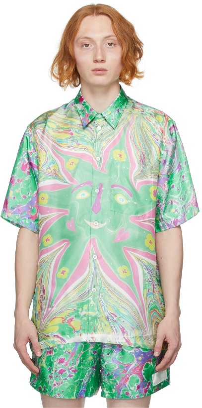 Photo: Stella McCartney Multicolor Myfawnwy Edition Ricky Short Sleeve Shirt