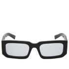 Prada Eyewear Men's 06YS Sunglasses in Black/Light Blue 