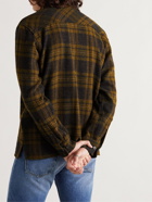 A Kind Of Guise - Dullu Checked Virgin Wool-Flannel Overshirt - Brown