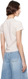 Re/Done Off-White Classic 'Tanning' T-shirt