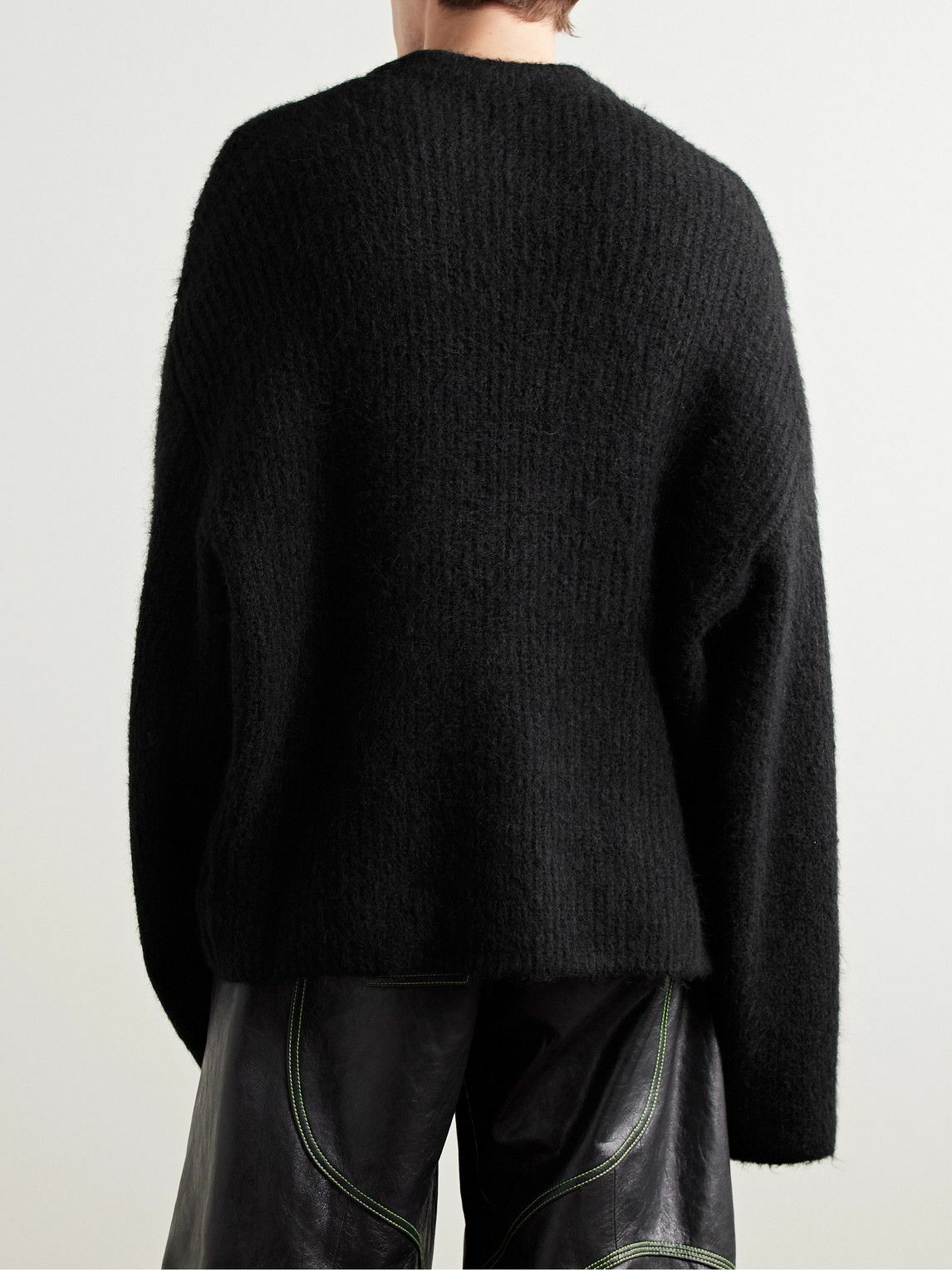 Entire Studios - Brushed-Knit Sweater - Black Entire Studios