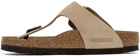 Birkenstock Beige Gizeh Sandals