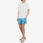 Calvin Klein Men's Monogram Logo Nylon Swim Shorts in Blue