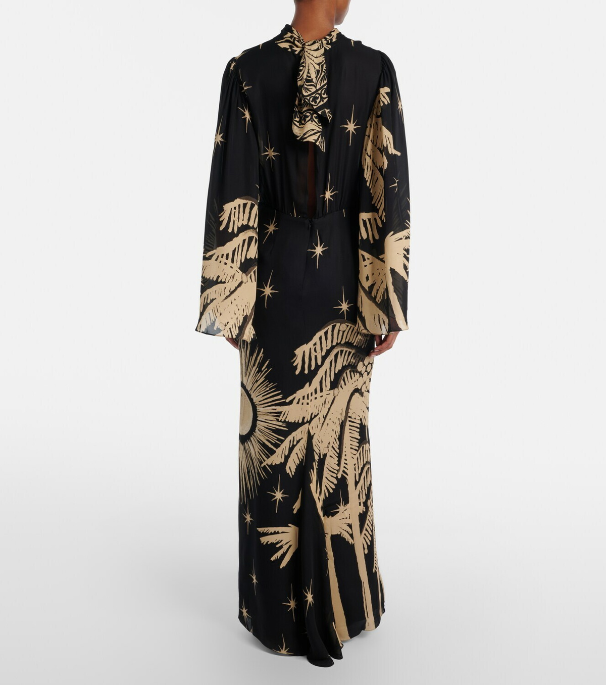 Johanna Ortiz Printed silk maxi dress