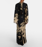 Johanna Ortiz Printed silk maxi dress