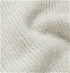 Helmut Lang - Ribbed Mélange Knitted Sweater - Gray