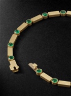 Ileana Makri - Stepping Stones Gold Emerald Bracelet - Gold