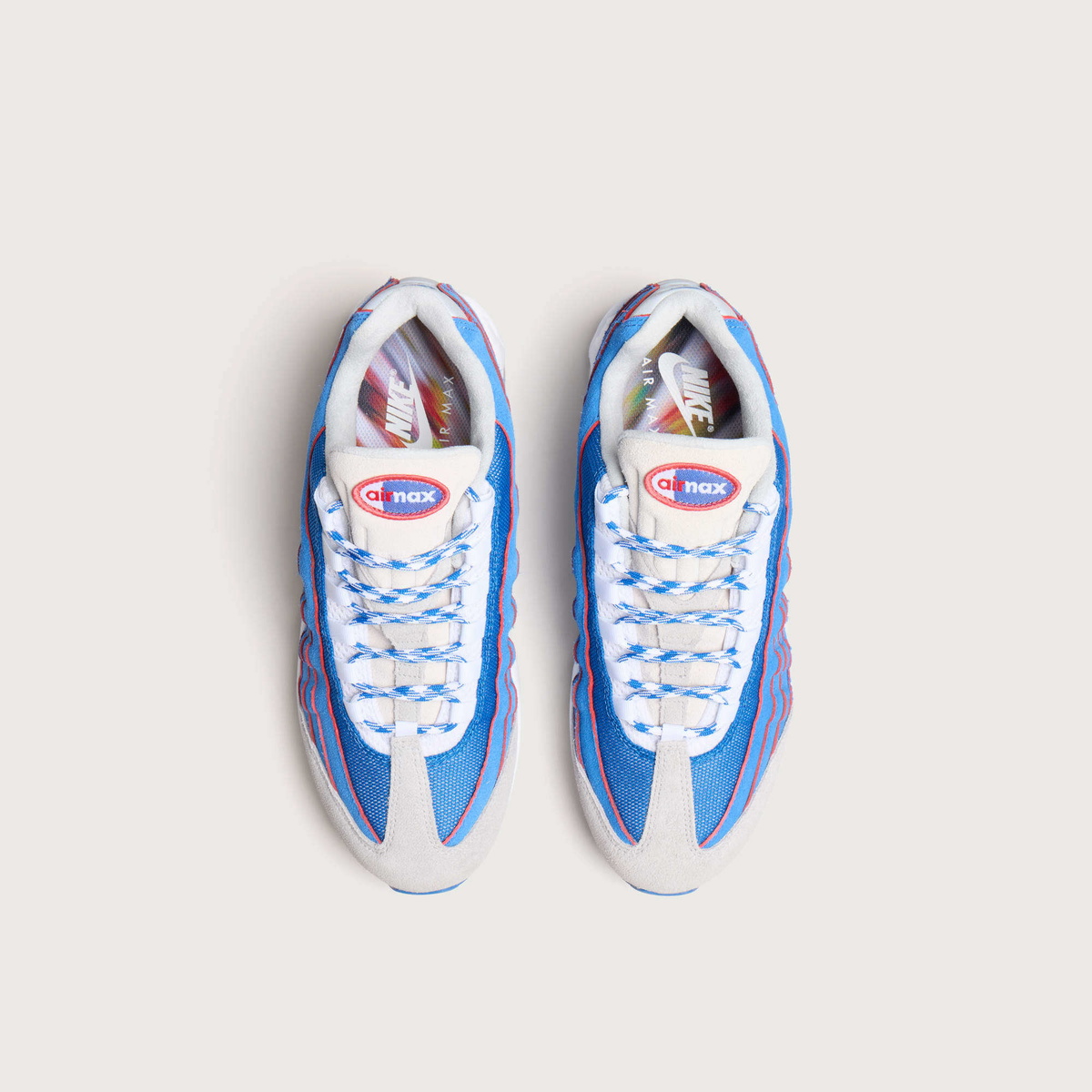 Nike Men's Air Max 95 Sneaker in Blue Sapphire/Metallic Silver/Light Smoke