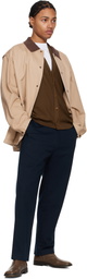LE17SEPTEMBRE Tan Knit Collar Field Jacket
