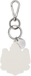 Maison Kitsuné White Crest Keychain