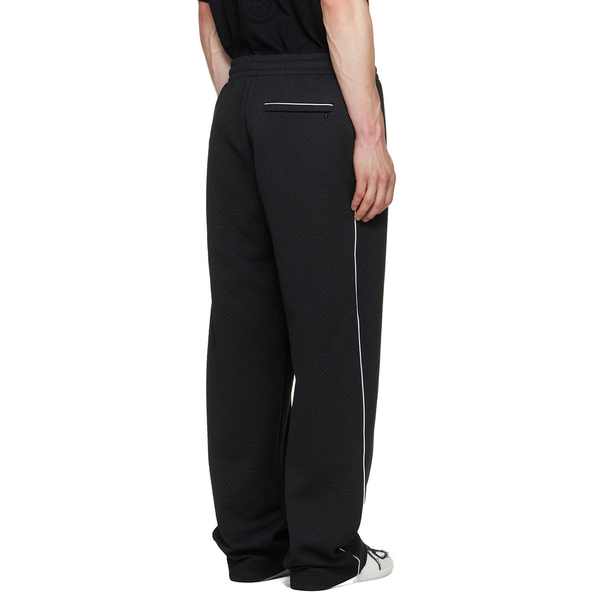 Casablanca Black Raised Monogram Track Pants