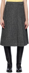 Saks Potts Gray Nicoline Midi Skirt