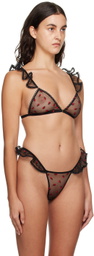 Le Petit Trou Black Coccinelle Bra