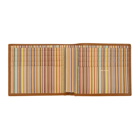 Paul Smith Brown Multi-Stripe Bifold Wallet