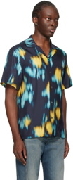 Lanvin Multicolor Blurred Floral Shirt