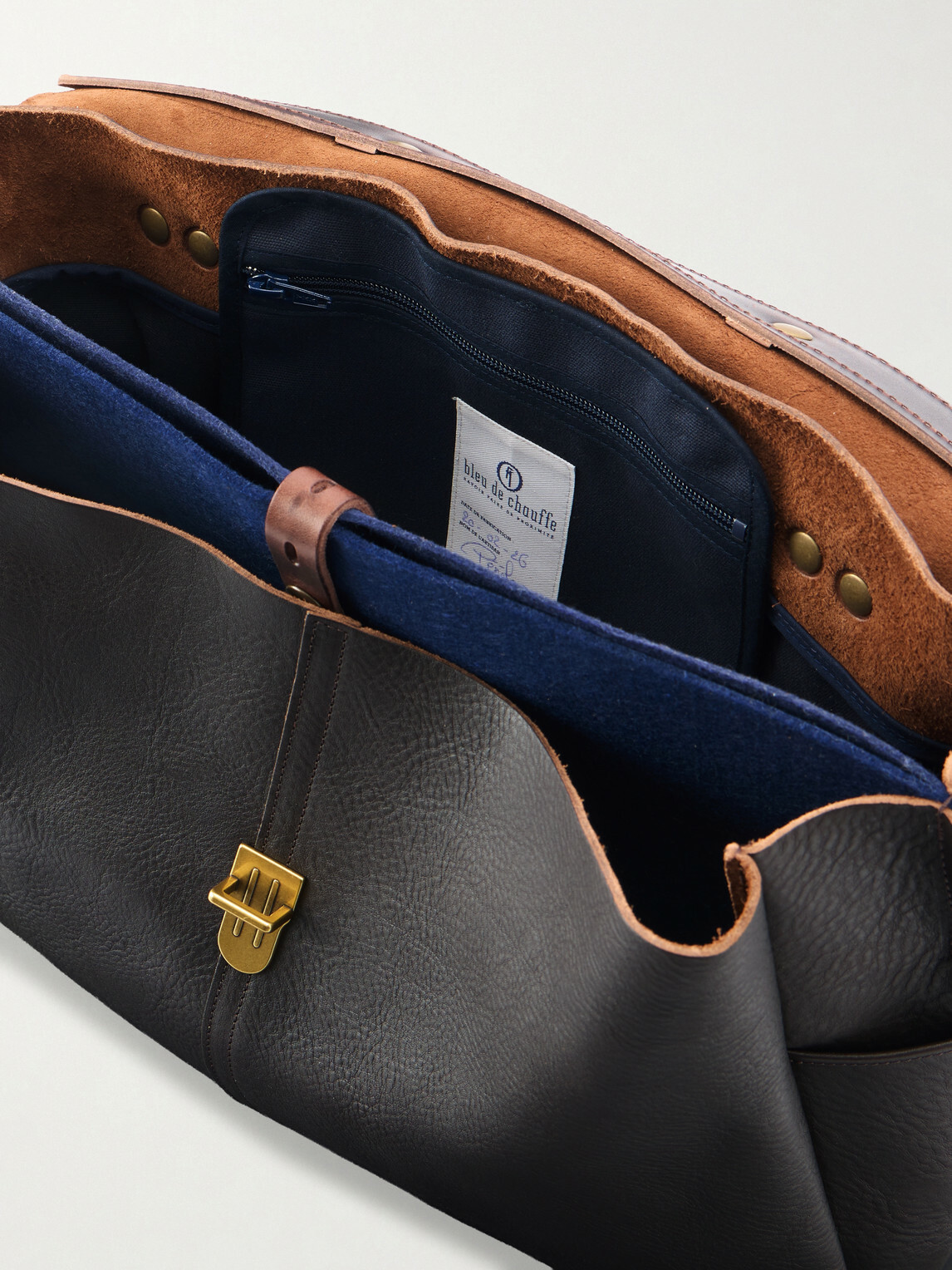 Bleu de Chauffe - Charles Full-Grain Leather Briefcase