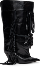 ABRA Black Rose Tall Boots