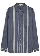 Smr Days Enamorados Striped Cotton Shirt Navy