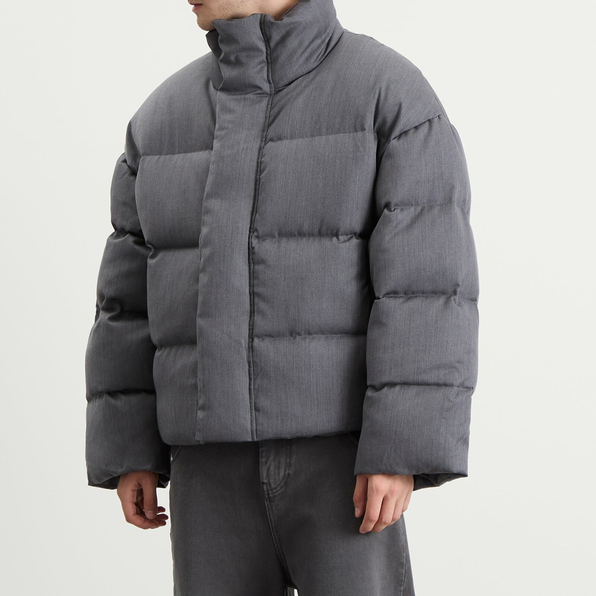 Entire Studios Men's MML Puffer Jacket in Suitinggrey