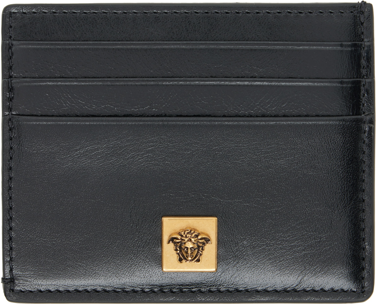 Versace Black Severine Leather Card Holder