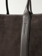TOM FORD - Leather-Trimmed Suede Weekend Bag