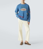 Bode Spirit embroidered cotton and wool sweater