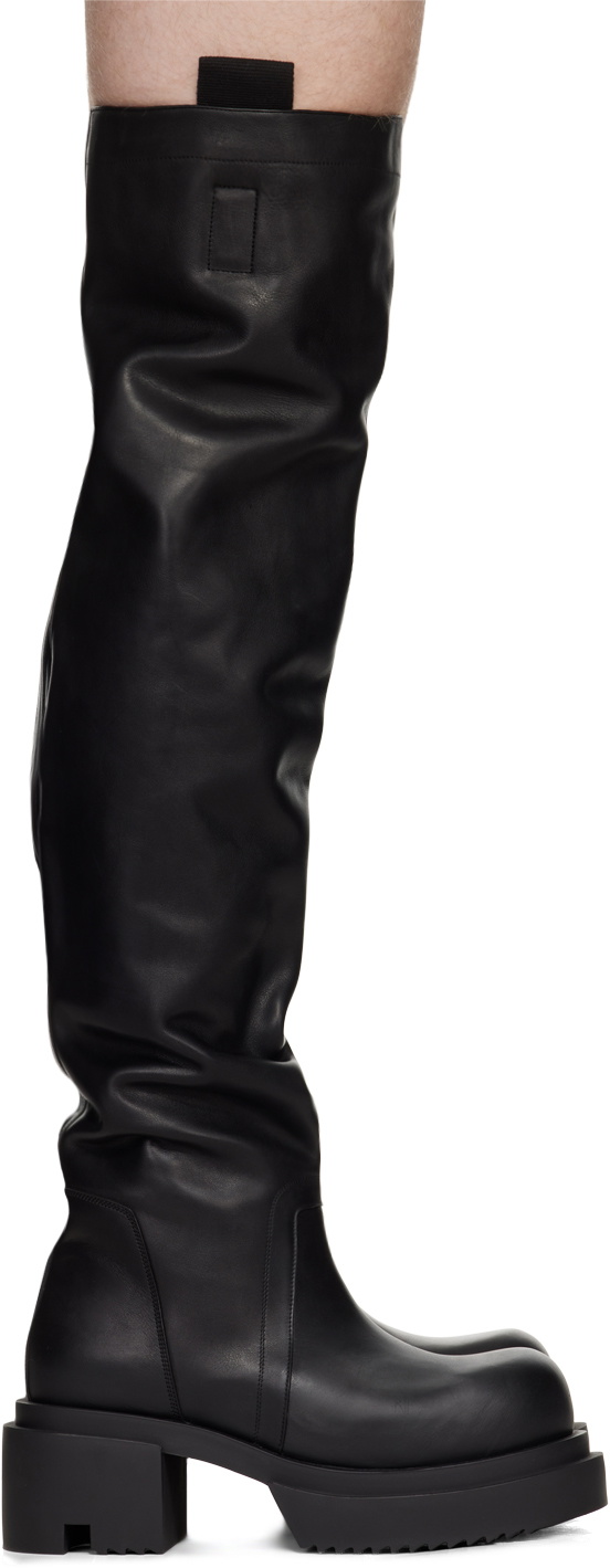 【Rick Owens】Porterville Knee Pull On Bogun ロングブーツ Rick-Owens-Porterville-Knee-