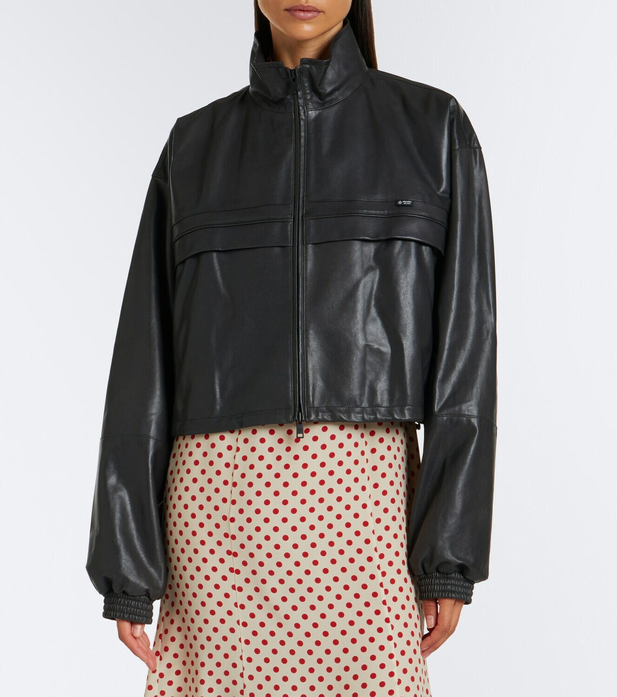 Prada Cropped leather jacket