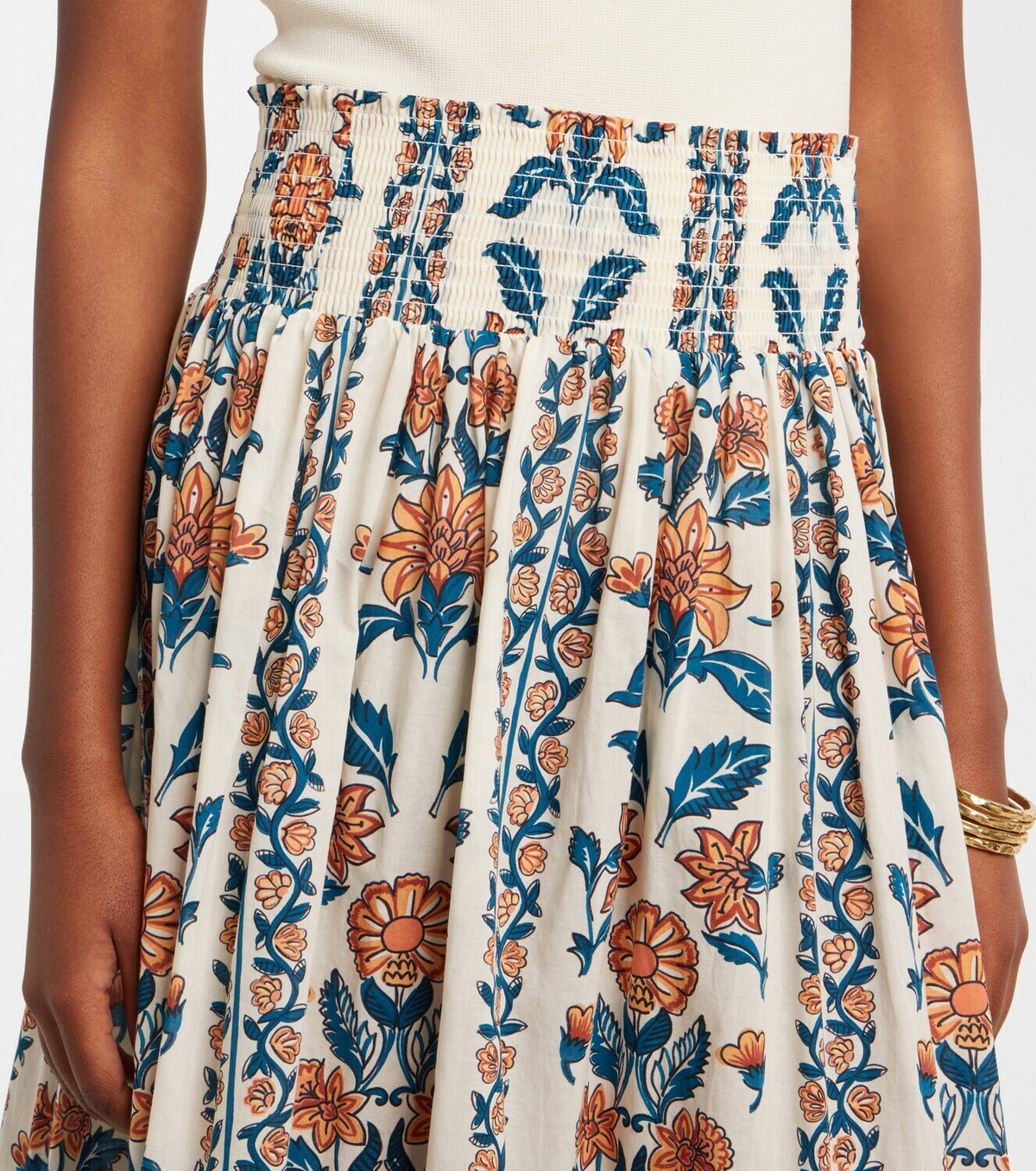 Montce Winona floral cotton maxi skirt
