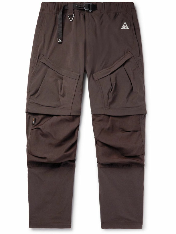 Photo: Nike - AGC Smith Summit Convertible Shell Cargo Trousers - Brown