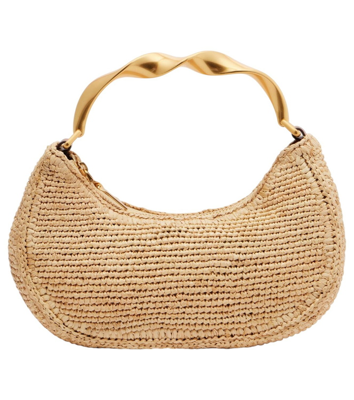 Photo: Simkhai Nixi Mini raffia tote bag