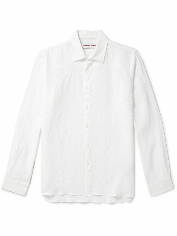 Photo: Orlebar Brown - Justin Linen Shirt - White