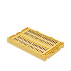 HAY Small Recycled Colour Crate in Golden Yellow