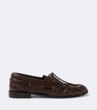 Saint Laurent Le Loafer Bateau leather boat shoes