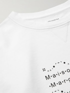 Maison Margiela - Font Generator Logo-Print Cotton-Jersey Sweatshirt - White