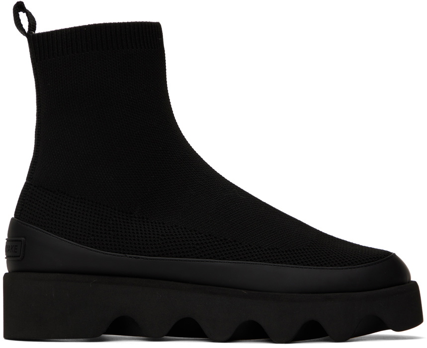 Issey Miyake Black United Nude Edition Short Bounce Boots Issey